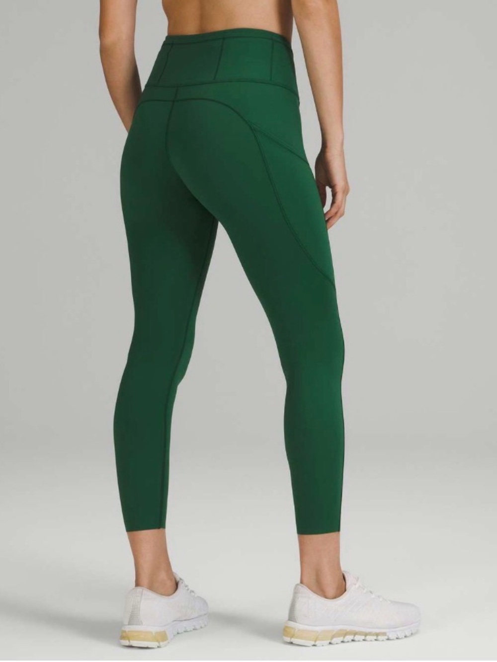 Lululemon Fast and Free High-Rise Tight 25" Everglade Green size 14